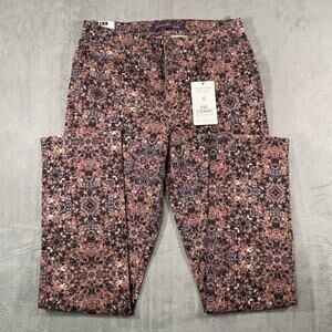 Gloria Vanderbilt Women's Rail Straight Mid Rise Multicolor Denim Jeans Size 4